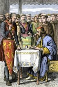 Magna Carta signing. Source: Wikipedia